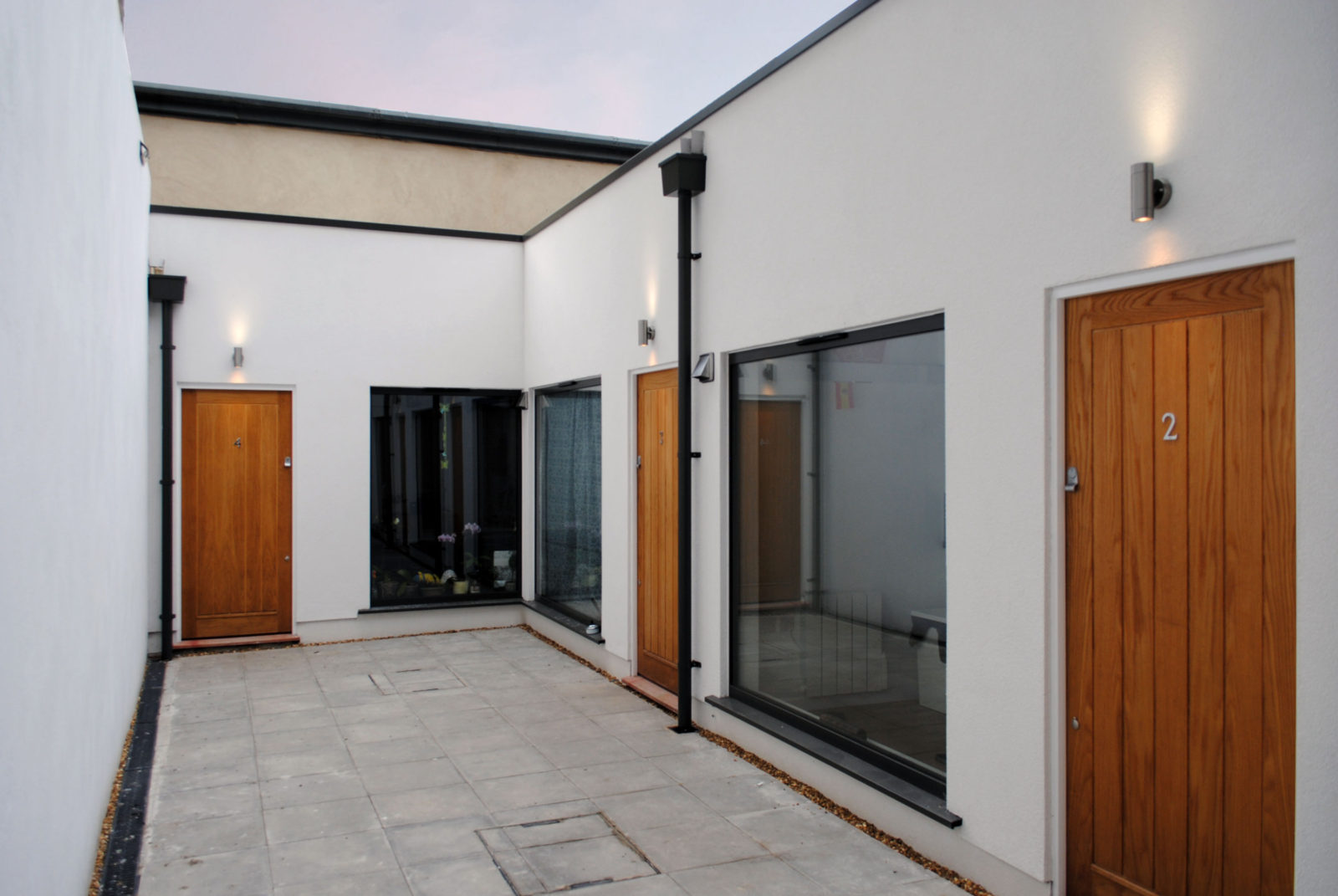 Image of private courtyard of development