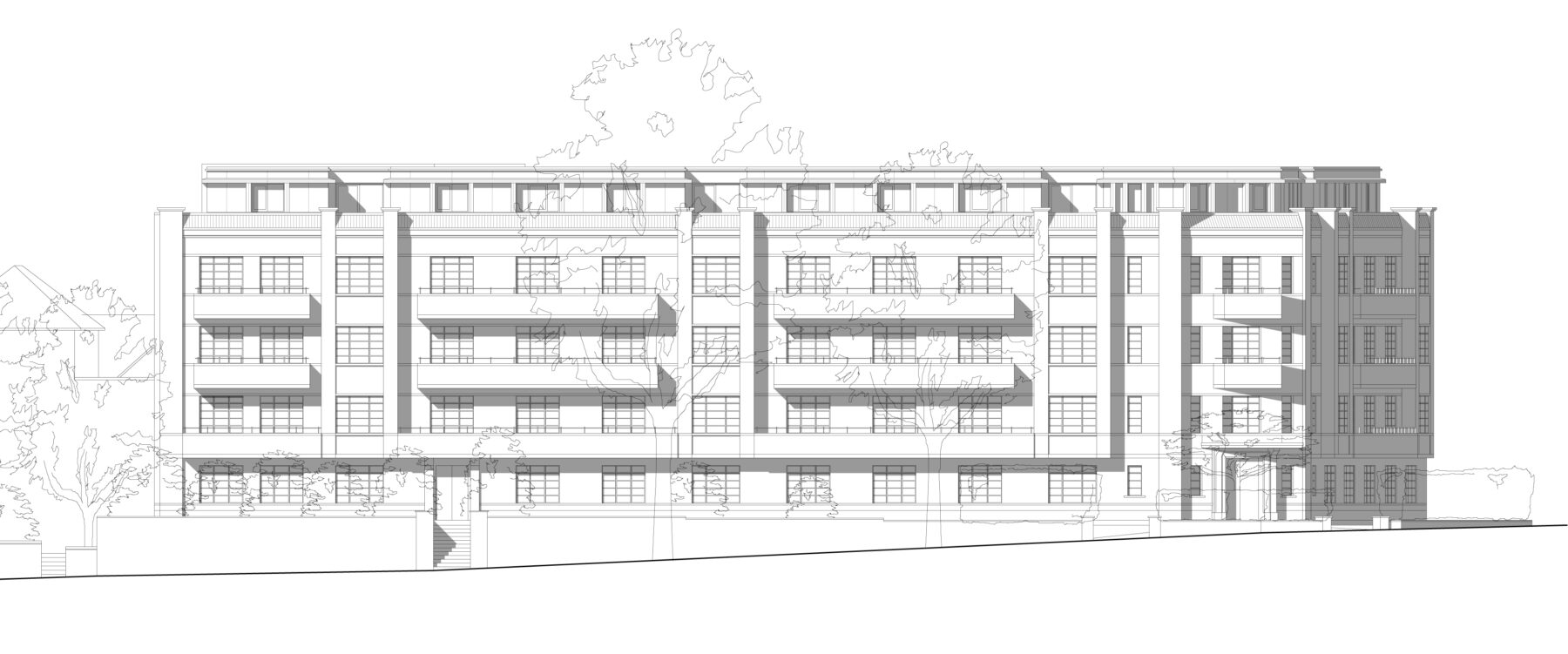 Front elevation of proposed development